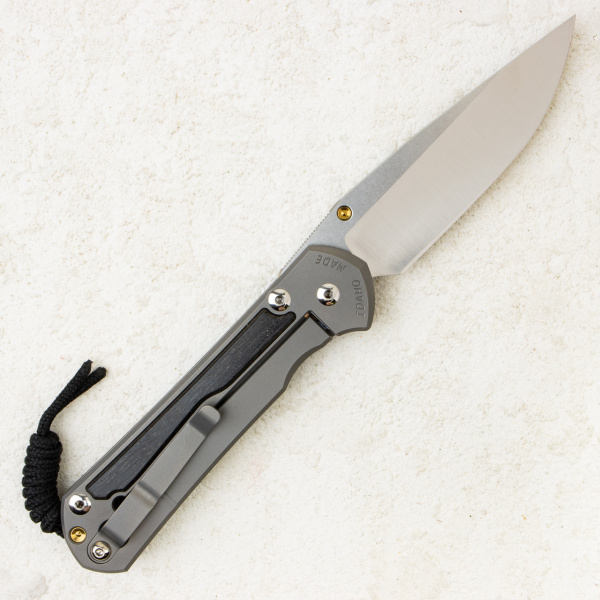 Нож Chris Reeve Large Sebenza 31 Inlay, Polished CPM MagnaCut, Titanium/Bog Oak Handle, L31-1136