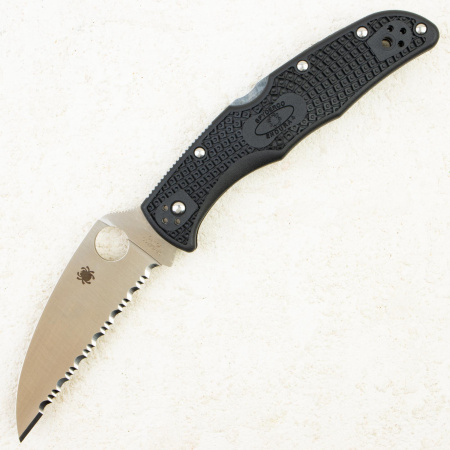 Нож Spyderco Endura 4 Wharncliffe, Serrated, VG-10, FRN Black, C10FSWCBK