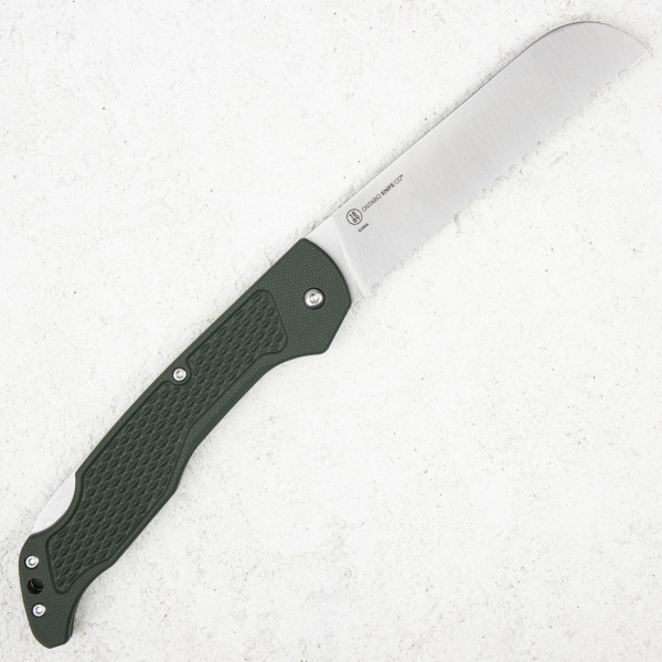 Нож Ontario Camp Plus Bread Knife, 43101, Stainless, Green