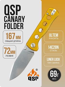 QSP Canary Folder, 14C28N, Ultem Handle, QS150-J1 · QS150-J1