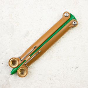 Тактическая ручка BaliYo by Spyderco Коричнево-зеленая, YUS113