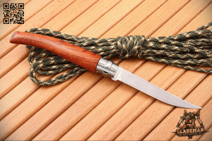 Нож филейный Opinel №10, Нержавеющая сталь, Бубинга - складной туристические ножи из стали