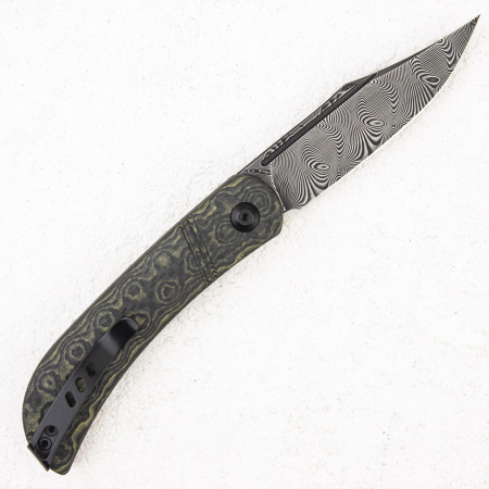 Нож CIVIVI Appalachian Drifter, Damascus, Rose Pattern Carbon/G10 Yellow, C2015DS-3 Нож CIVIVI Appalachian Drifter, Damascus, Rose Pattern Carbon/G10 Yellow, C2015DS-3