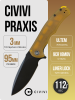 Нож CIVIVI Praxis, Black, 9Cr18MoV, Ultem Handle, C803M Нож CIVIVI Praxis, Black, 9Cr18MoV, Ultem Handle, C803M