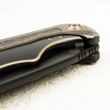 Нож WE Knife Zonda, CPM 20CV, Copper Foil Carbon Fiber / Black Titanium Handle Нож WE Knife Zonda, CPM 20CV, Copper Foil Carbon Fiber / Black Titanium Handle - купить в интернет-магазине Blademan