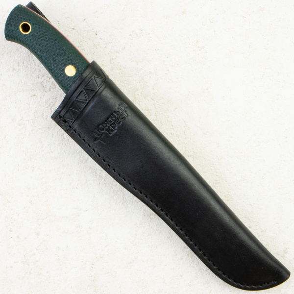 Нож Южный Крест F5, Elmax, Micarta Emerald, Насечка, 226