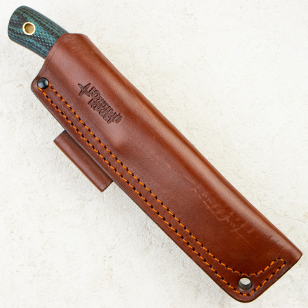 Нож Южный Крест Траппер, VG-10, Convex, Micarta Black/Blue, Насечка