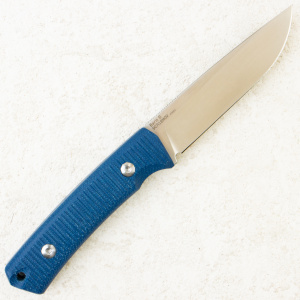 Нож HOT Knife Barn S, Satin, 9Cr18MoV, Micarta Blue Handle, Kydex