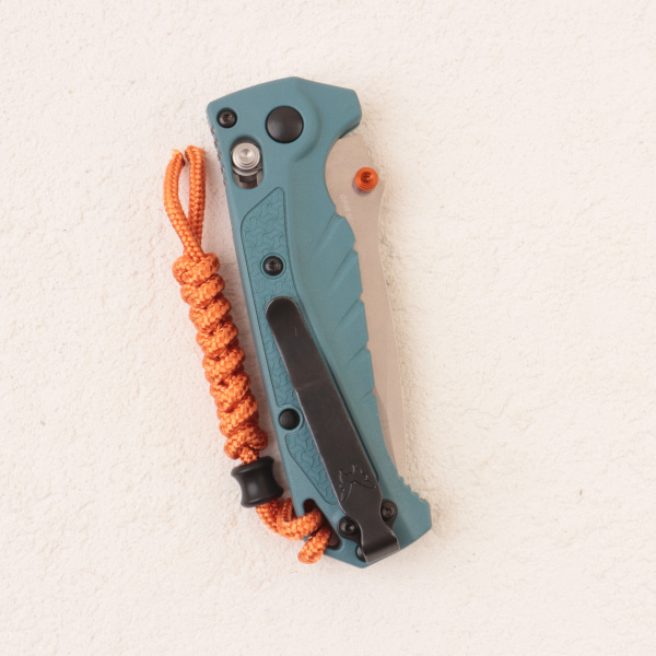 Нож Benchmade Mini Adira, MagnaCut, Depth Blue Grivory Handle, 18065, (Water Collection)