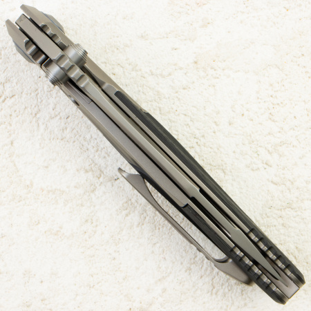 Нож Microtech Socom Bravo Mini, Bead Blasted, M390, Titanium/Carbon Black Handle, 260M-7 Нож Microtech Socom Bravo Mini, Bead Blasted, M390, Titanium/Carbon Black Handle, 260M-7