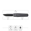 Нож Remette Swordfish Clip-Point, M390, Titanium Black Handle with Colorful Carbon Inlay, ZL101B5