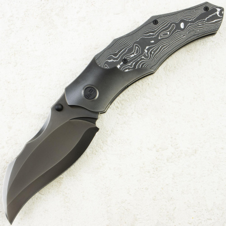 Нож WE Knife Orc Boss, Gray CPM 20CV, Titanium Gray with Aluminum/Carbon Inlay Handle, WE24042-3