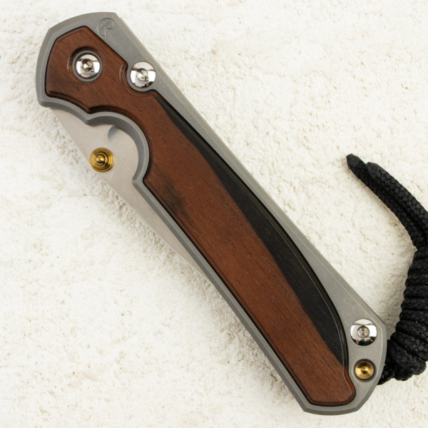 Нож Chris Reeve Small Sebenza 31 Inlay, Polished CPM MagnaCut, Titanium/Macassar Ebony Handle, S31-1140