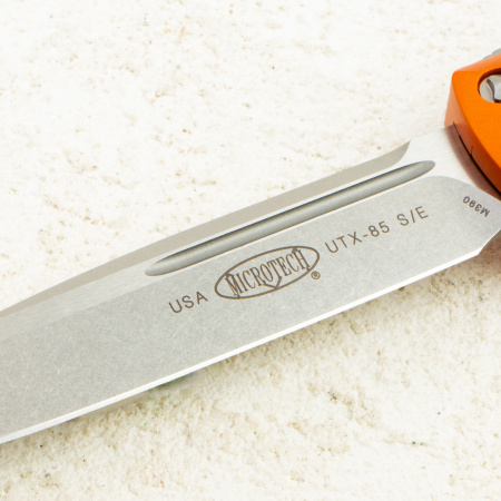 Нож Microtech UTX-85, Stonewash, M390, Aluminum Orange, 231-10 OR Нож Microtech UTX-85, Stonewash, M390, Aluminum Orange, 231-10 OR