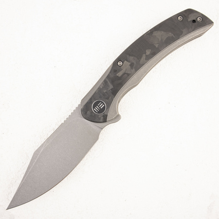 Нож WE Knife Snick, 20CV, Titanium Gray/Marble carbon