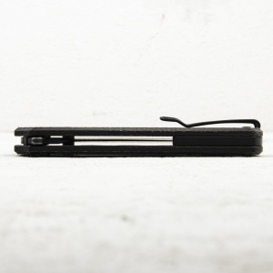 Нож QSP Swordfish Button Lock, 14C28N Black, Micarta Dark Brown - складной туристические ножи из стали Нож QSP Swordfish Button Lock, 14C28N Black, Micarta Dark Brown - складной туристические ножи из стали