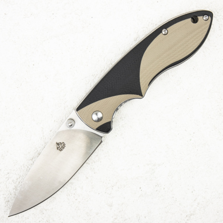Нож QSP Piglet, 14C28N, G10 Black/Sand