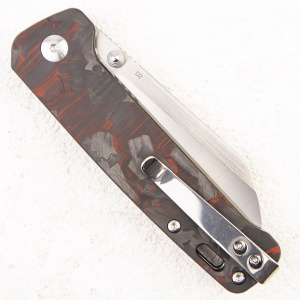 Нож QSP Penguin, D2, G10/Shredded Carbon Red - складной туристические ножи из стали Нож QSP Penguin, D2, G10/Shredded Carbon Red - складной туристические ножи из стали