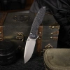 Нож Remette Cool Whale, 14C28N, G10 Black Handle, RTCL-GN1