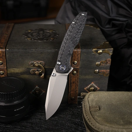 Нож Remette Cool Whale, 14C28N, G10 Black Handle, RTCL-GN1