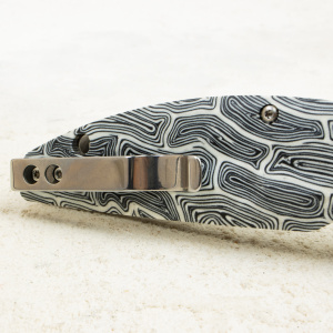 Нож QSP Turtle Punk, Stonewashed 14C28N, G10 Black/White, QS158-B1 Нож QSP Turtle Punk, Stonewashed 14C28N, G10 Black/White, QS158-B1