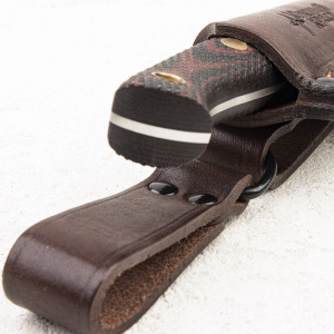 Нож Южный Крест Шершень L, N690, Конвекс, Микарта Красно-Черная, Насечка Нож Южный Крест Шершень L, N690, Конвекс, Микарта Красно-Черная, Насечка - купить в интернет-магазине Blademan