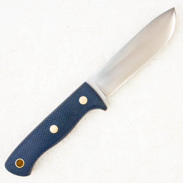 Нож Южный Крест Кедр, CPR, Конвекс, Micarta Blue, Насечка, 225.1656.CPR.K - купить в интернет-магазине Blademan