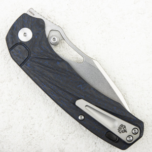 Нож QSP Hornbill, S35VN, Blue Carbon Fiber - складной туристические ножи из стали Нож QSP Hornbill, S35VN, Blue Carbon Fiber - складной туристические ножи из стали