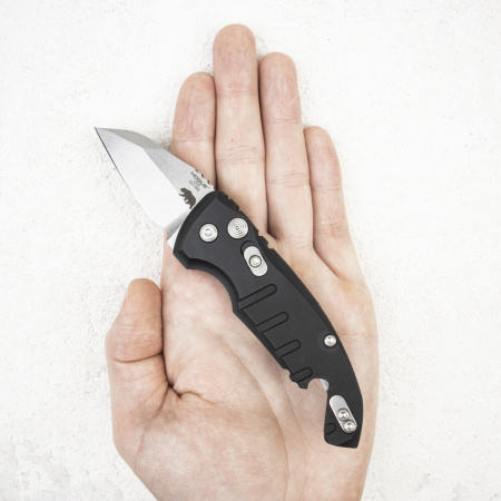 Нож Hogue A01-MicroSwitch Auto, CPM 154, Aluminum Black