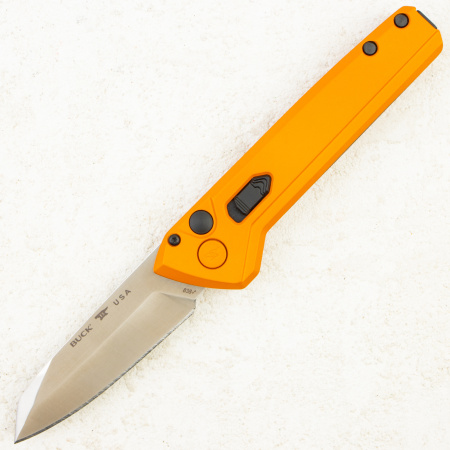 Нож Buck Wharncliffe Deploy Auto, 154CM, Aluminum Orange, 0838ORS-B