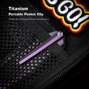 Нож Remette Squirrel, M390, Titanium Blue Handle, RTDP-C