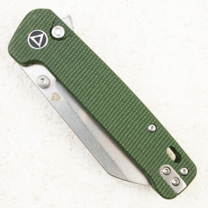 Нож QSP Penguin Button Lock, 14C28N, Micarta Green, QS130BL-C1 Нож QSP Penguin Button Lock, 14C28N, Micarta Green, QS130BL-C1