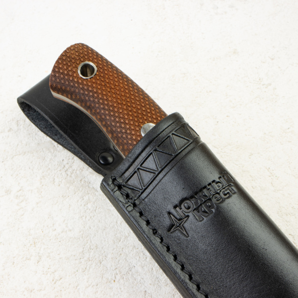 Нож Южный Крест Кайман, VG-10, Micarta Coyote, Насечка
