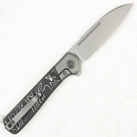 Нож WE Knife Soothsayer, 20CV, Titanium/Aluminum Foil with Carbon Нож WE Knife Soothsayer, 20CV, Titanium/Aluminum Foil with Carbon - купить в интернет-магазине Blademan