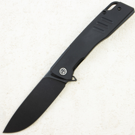 Нож Petrified Fish Loco, D2, Black Stonewash, G10 Black Handle, PFB02DDW
