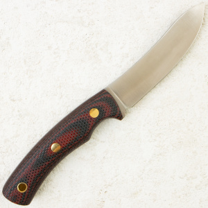 Нож Южный Крест Траппер, VG-10, Convex, Micarta Black/Red, Насечка