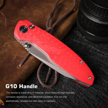 Нож Remette Cool Whale, 14C28N, G10 Orange Handle, RTCL-GN3
