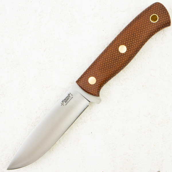 Нож Южный Крест Скаут L, VG10, Convex, Micarta Coyote, Насечка