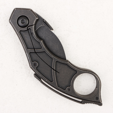 Нож Quartermaster Murtaugh Karambit, S35VN Black, Titanium Black