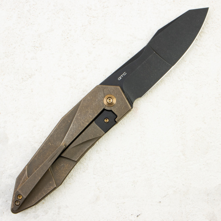 Нож WE Knife Solid Flipper Knife, CPM 20CV, Bronze Titanium Handle, WE22028-3
