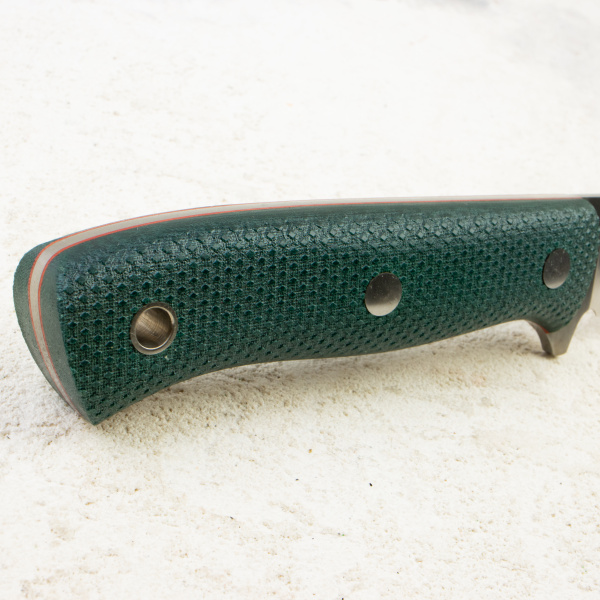 Нож Южный Крест Скаут L, Elmax, Convex, Micarta Emerald, Насечка