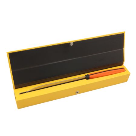 Нож Сантоку OWL SA160 F, N690 Cryo, G10 Orange Handle