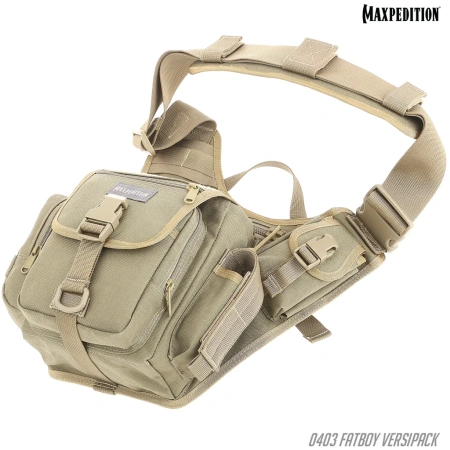 Тактическая сумка MAXPEDITION Fatboy Versipack 2.5L, Khaki, 0403K Тактическая сумка MAXPEDITION Fatboy Versipack 2.5L, Khaki, 0403K