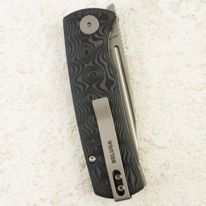 Нож Petrified Fish Beluga, Sand Blasting, 14C28N, Carbon Fiber Handle, PFP01XCP Нож Petrified Fish Beluga, Sand Blasting, 14C28N, Carbon Fiber Handle, PFP01XCP