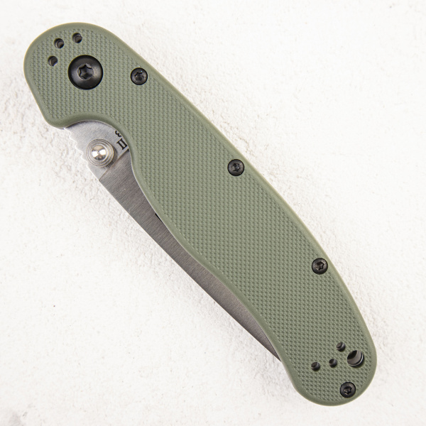Нож Ontario Rat 2, AUS-8, Satin, Olive Handle, 8860OD