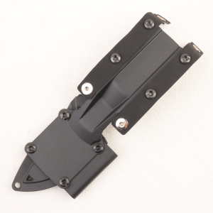 Нож Benchmade Mini Bushcrafter, Cru-Wear, Black Carbon Handle, Black Plastic Sheath, 165BK