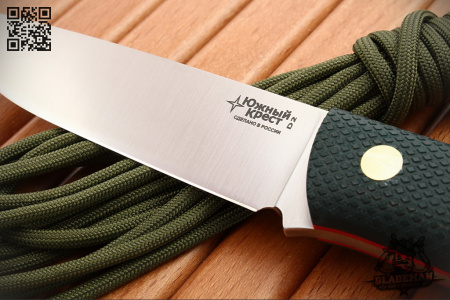 Южный Крест - M1, D2, Микарта изумруд/насечка - купить в интернет-магазине Blademan