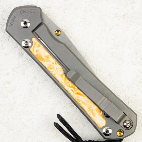 Нож Chris Reeve Large Sebenza 31 Inlay, Polished CPM MagnaCut, Titanium/Box Elder Handle, L31-1138