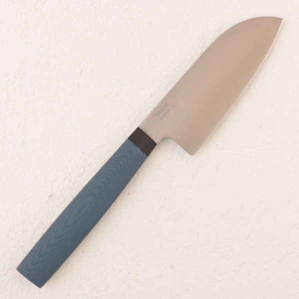 Нож мини Сантоку OWL SA110 F, Elmax Cryo, G10 Navy Blue, (Эксклюзивный цвет)