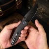 Нож Remette Cool Whale, Blackwashed 14C28N, G10 Black Handle, RTCL-GN2